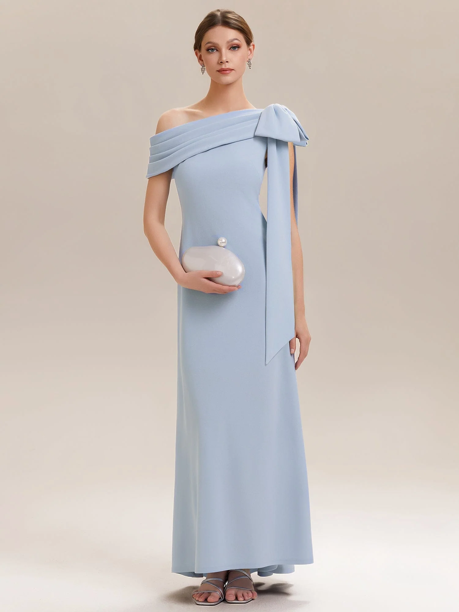 ever NOIR|Bow Knit Sleeveless Dress - Image 14