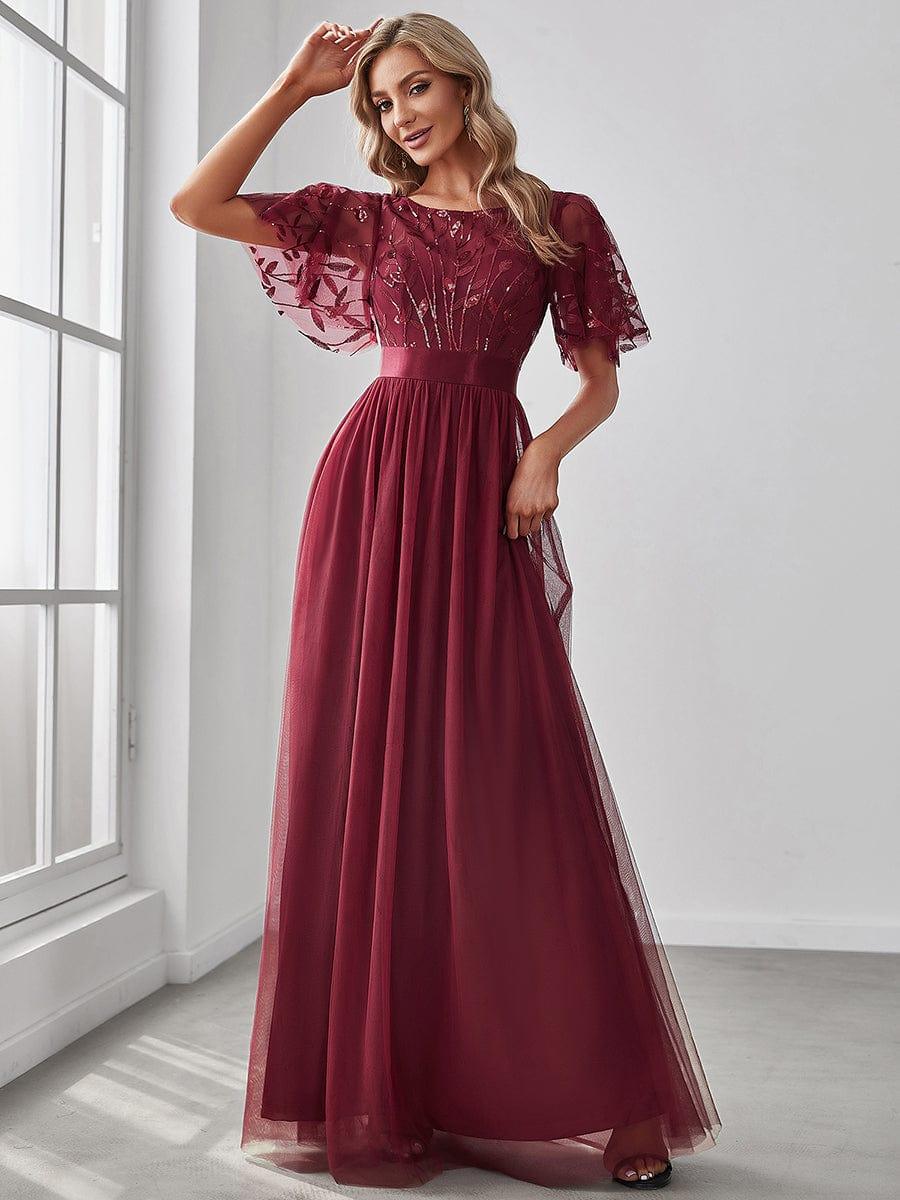 Burgundy Bridesmaid Dresses - Image 2