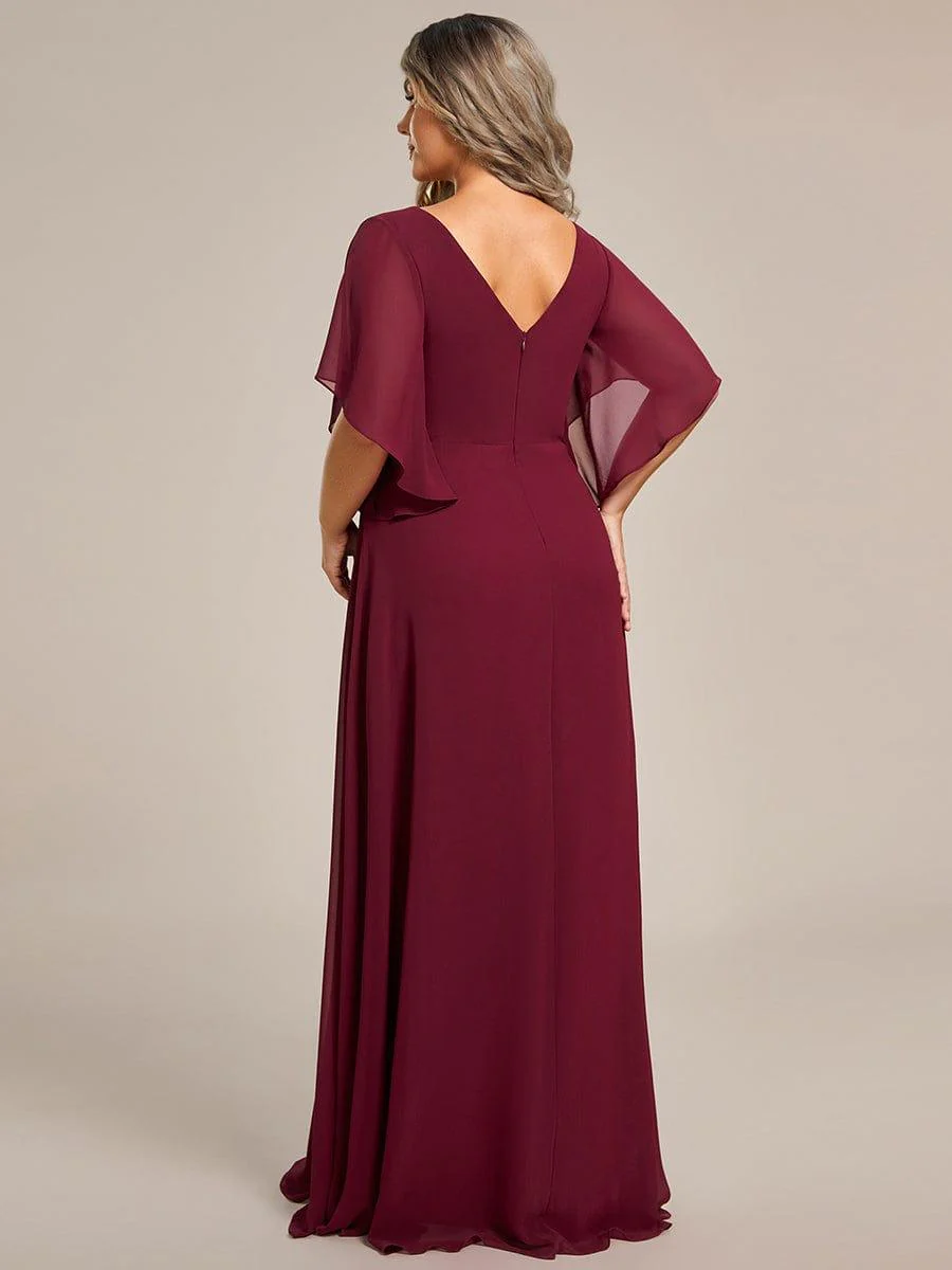 Burgundy Concert Dresses - Image 23
