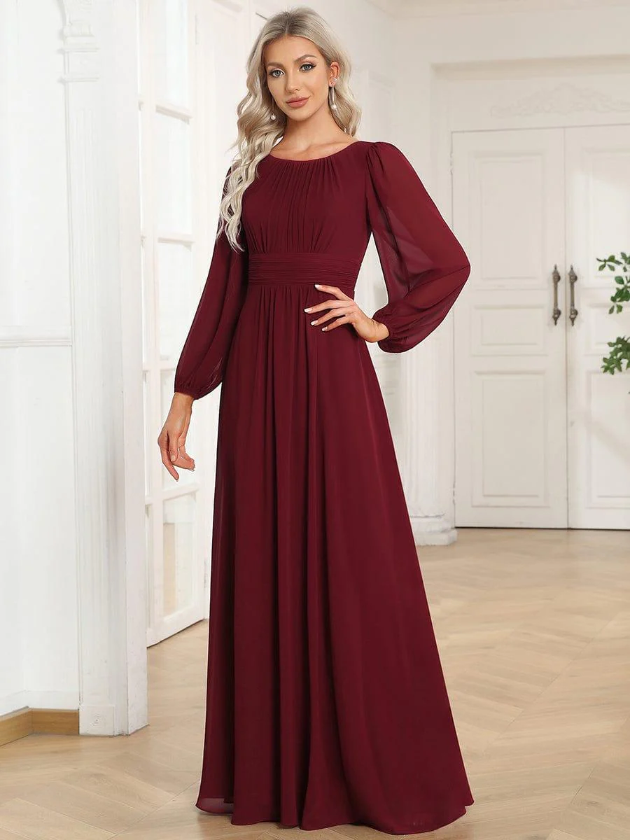 Burgundy Concert Dresses - Image 9