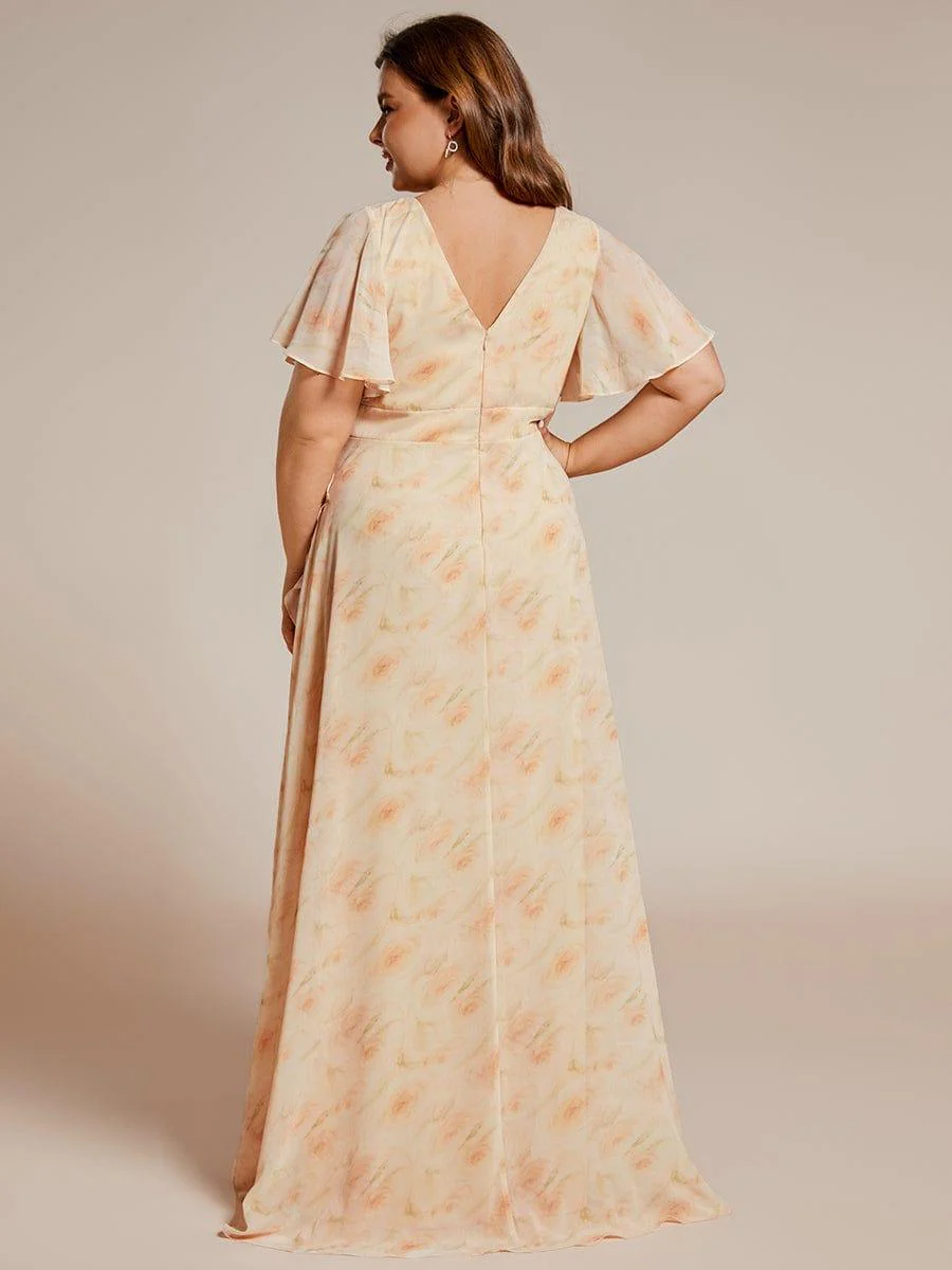 ever OREE|Charming Chiffon Bridesmaid Dress with Lotus Leaf Hemline(Final Sale) - Image 138