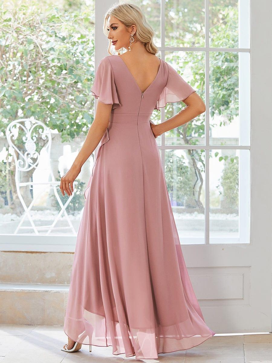 ever OREE|Charming Chiffon Bridesmaid Dress with Lotus Leaf Hemline(Final Sale) - Image 149
