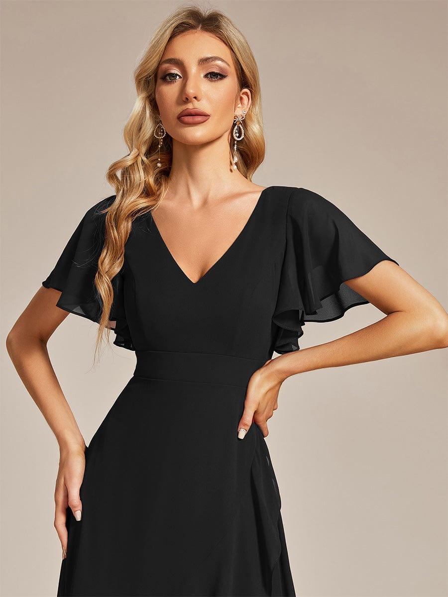 ever OREE|Charming Chiffon Bridesmaid Dress with Lotus Leaf Hemline(Final Sale) - Image 53