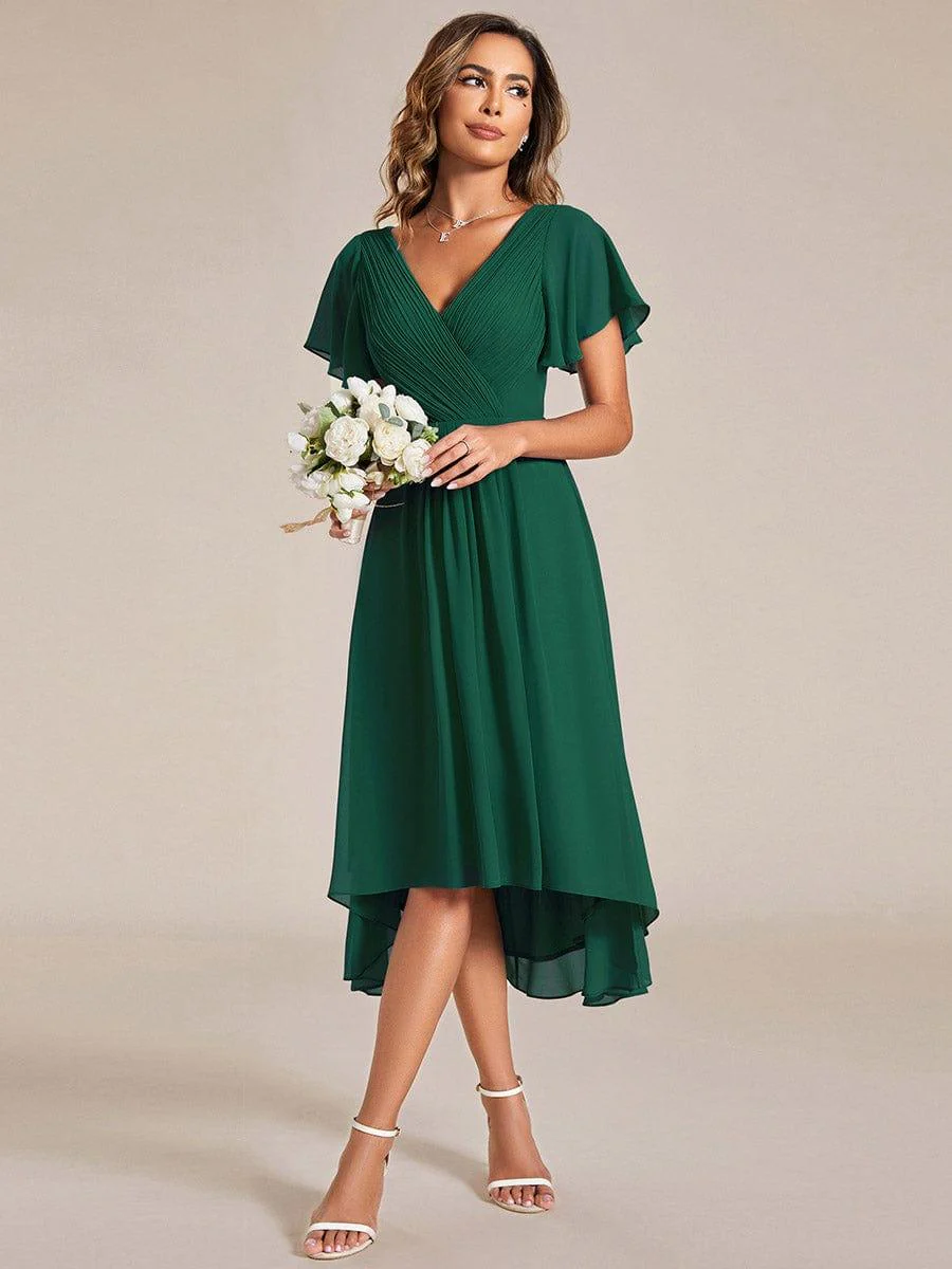 ever FAYE|Chic V Neck High-Low Evening Dress - Image 12