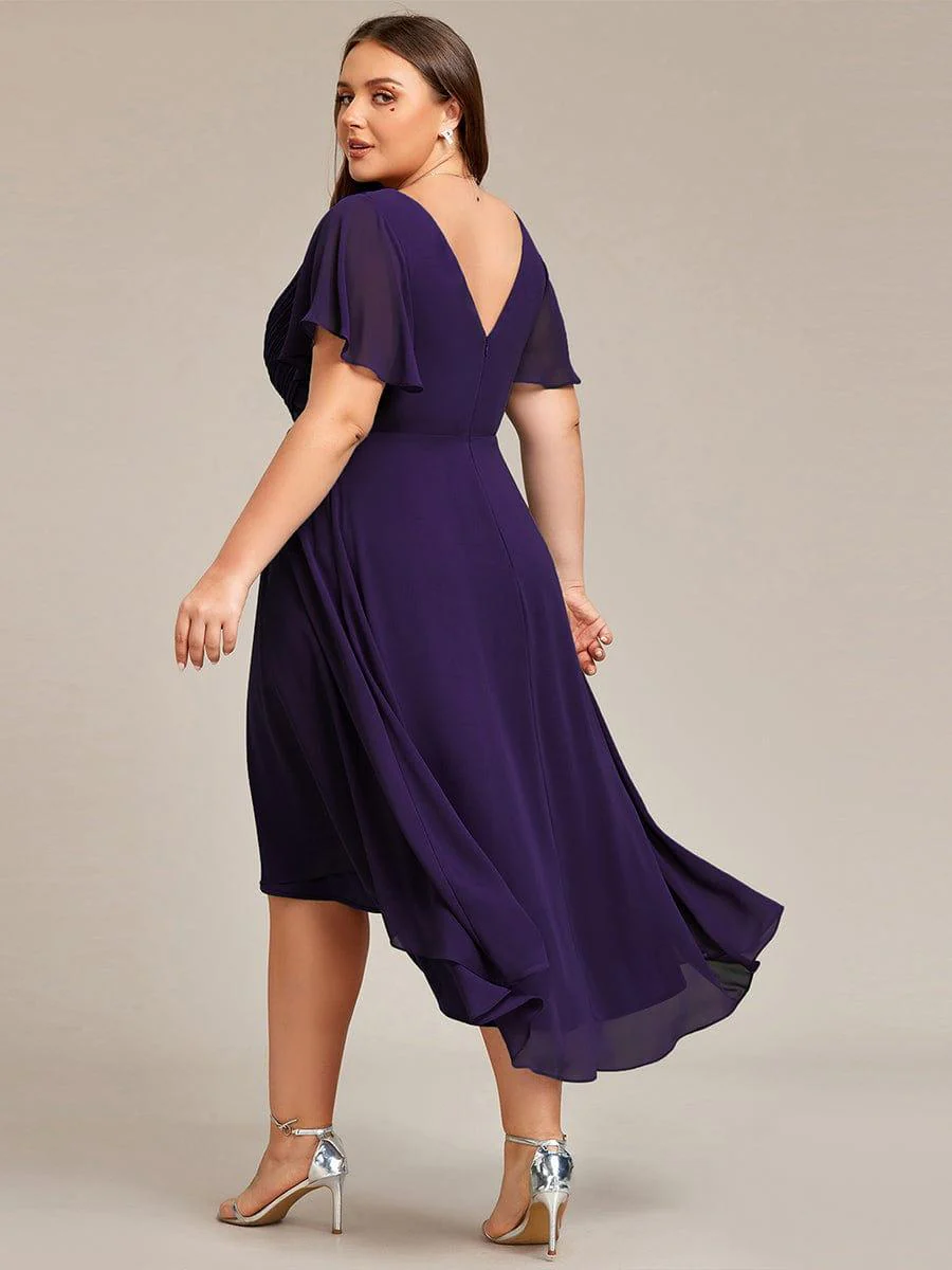 ever FAYE|Chic V Neck High-Low Evening Dress - Image 121