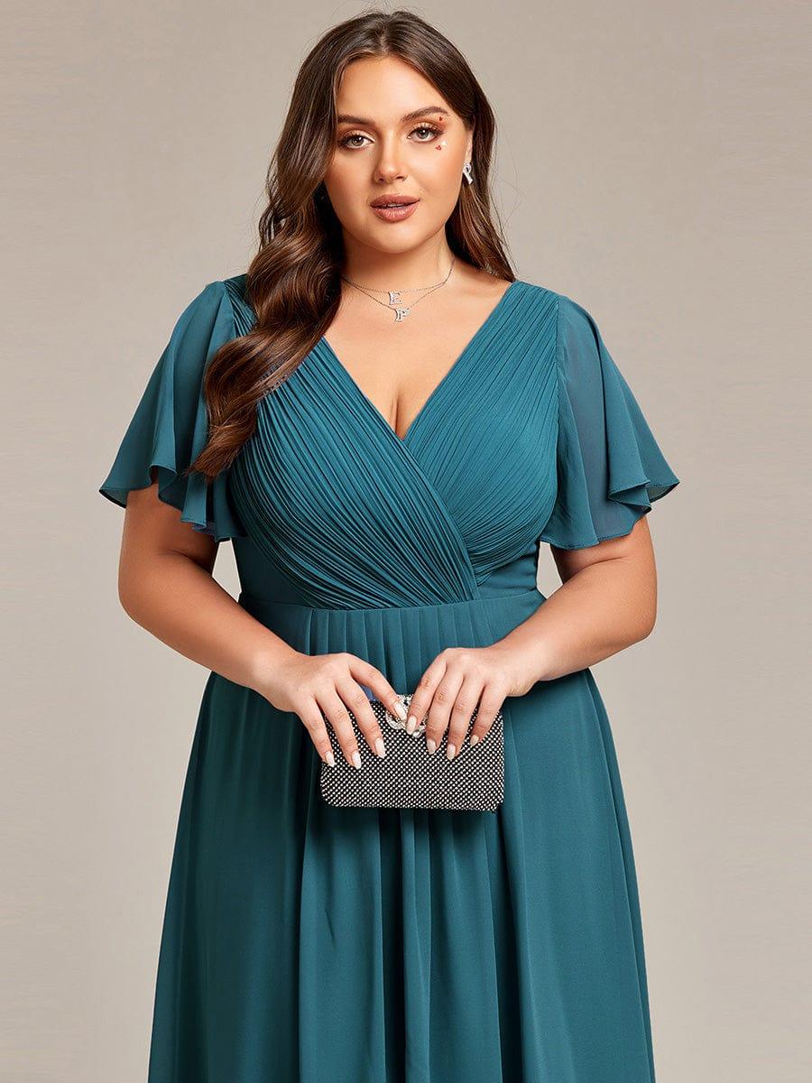 ever FAYE|Chic V Neck High-Low Evening Dress - Image 130
