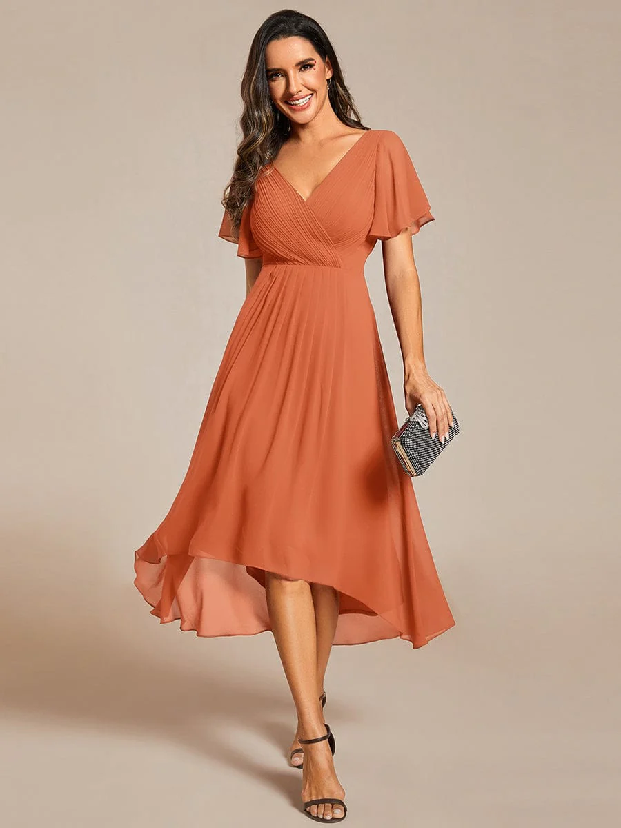 ever FAYE|Chic V Neck High-Low Evening Dress - Image 185