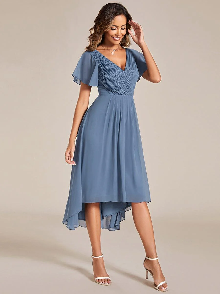 ever FAYE|Chic V Neck High-Low Evening Dress - Image 8