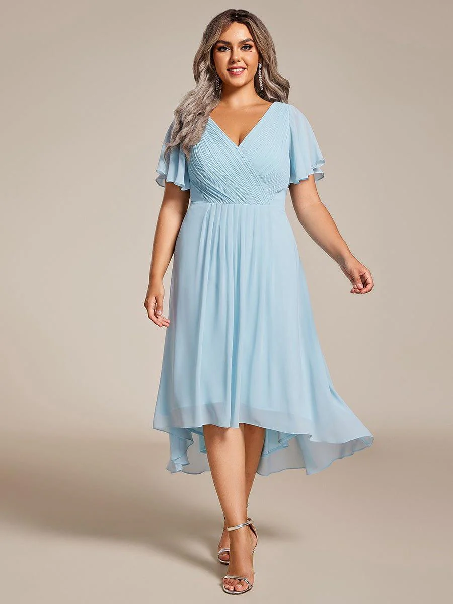 ever FAYE|Chic V Neck High-Low Evening Dress - Image 88
