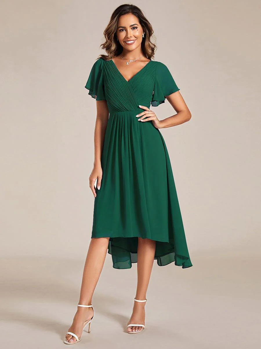 ever FAYE|Chic V Neck High-Low Evening Dress - Image 9
