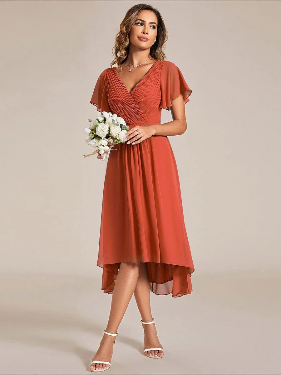 ever FAYE|Chic V Neck High-Low Evening Dress - Image 94