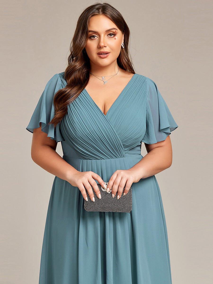 ever FAYE|Chic V Neck High-Low Wedding Guest Dress - Image 114