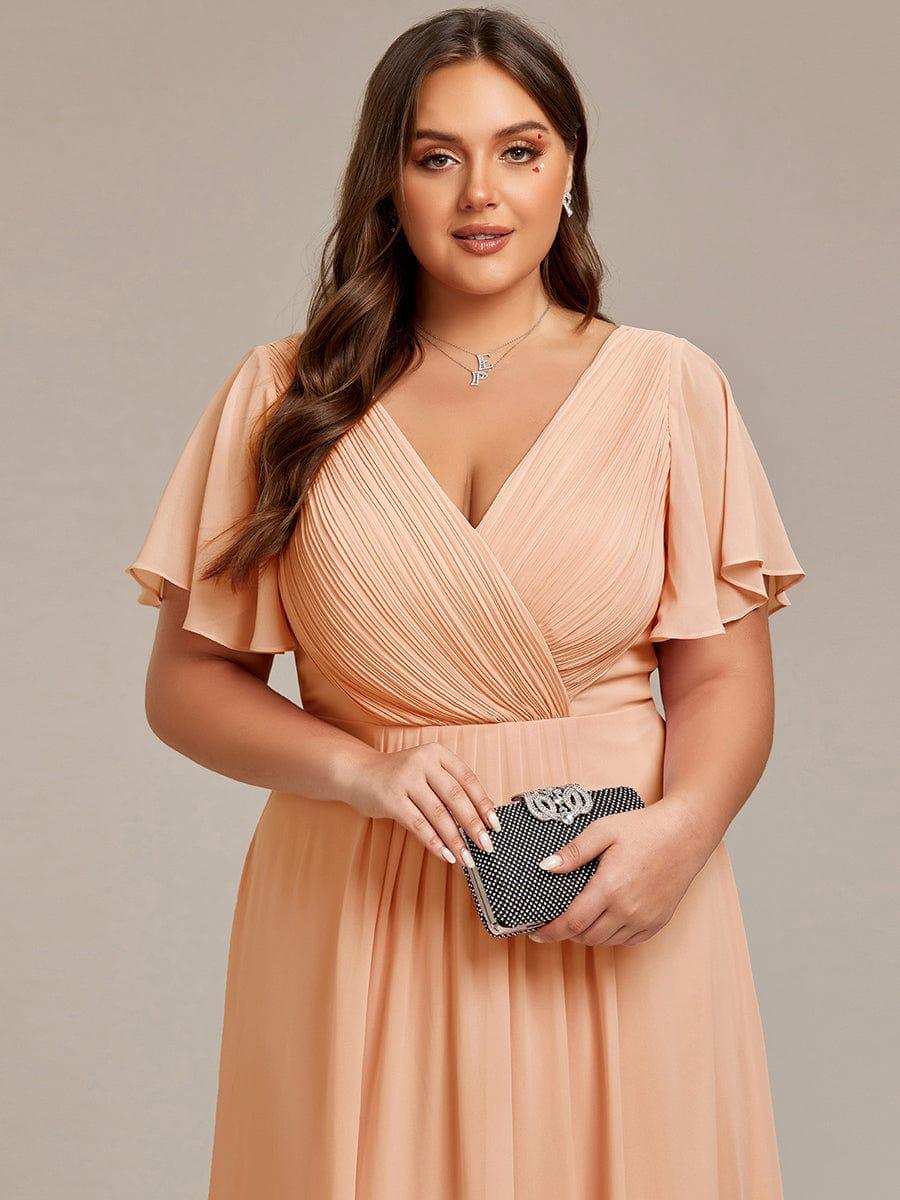 ever FAYE|Chic V Neck High-Low Wedding Guest Dress - Image 158