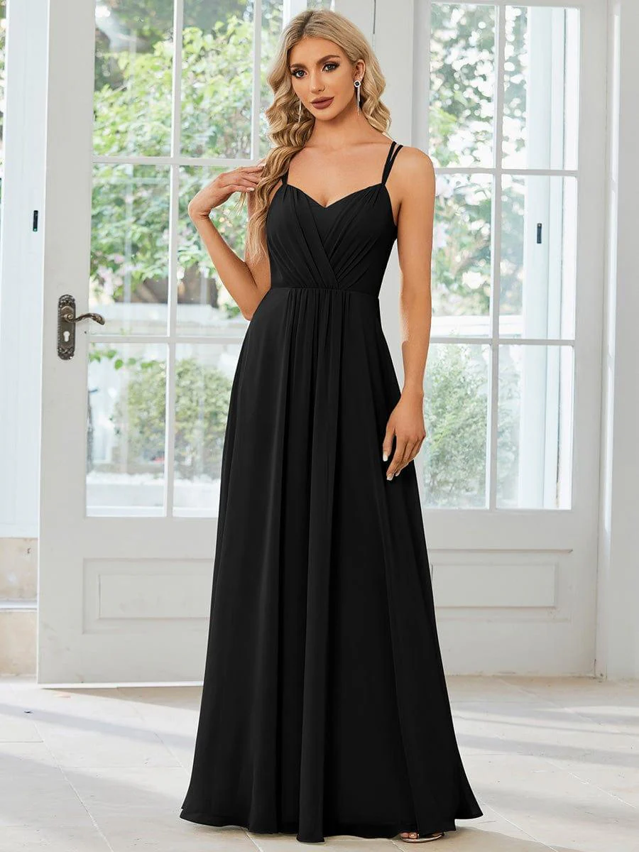 ever RUBY|Multiway Chiffon and Lace Open Back Bridesmaid Dress with Spaghetti Straps - Image 58