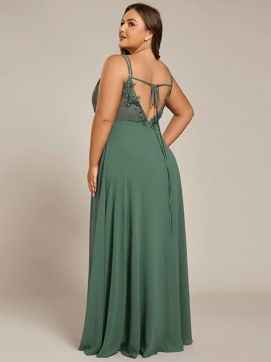 ever RUBY|Multiway Chiffon and Lace Open Back Bridesmaid Dress with Spaghetti Straps - Image 82