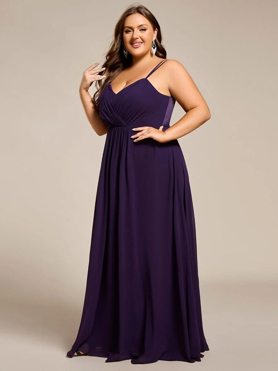 ever RUBY|Multiway Chiffon and Lace Open Back Bridesmaid Dress with Spaghetti Straps - Image 98