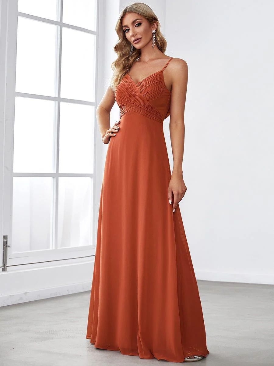 ever NOVA|Sweetheart Draped Back Floor Length Bridesmaid Dress - Image 49