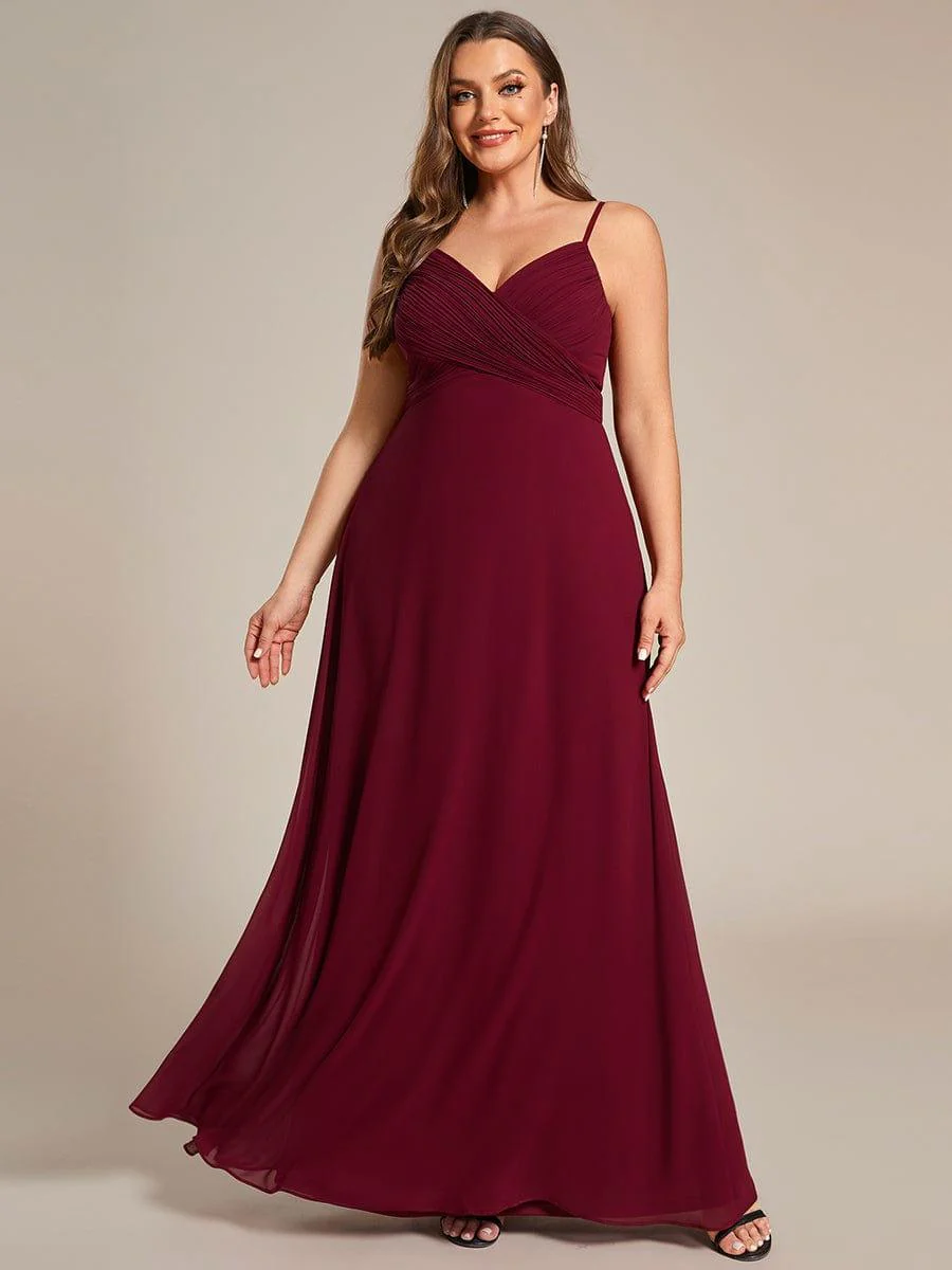 ever NOVA|Sweetheart Draped Back Floor Length Bridesmaid Dress - Image 53