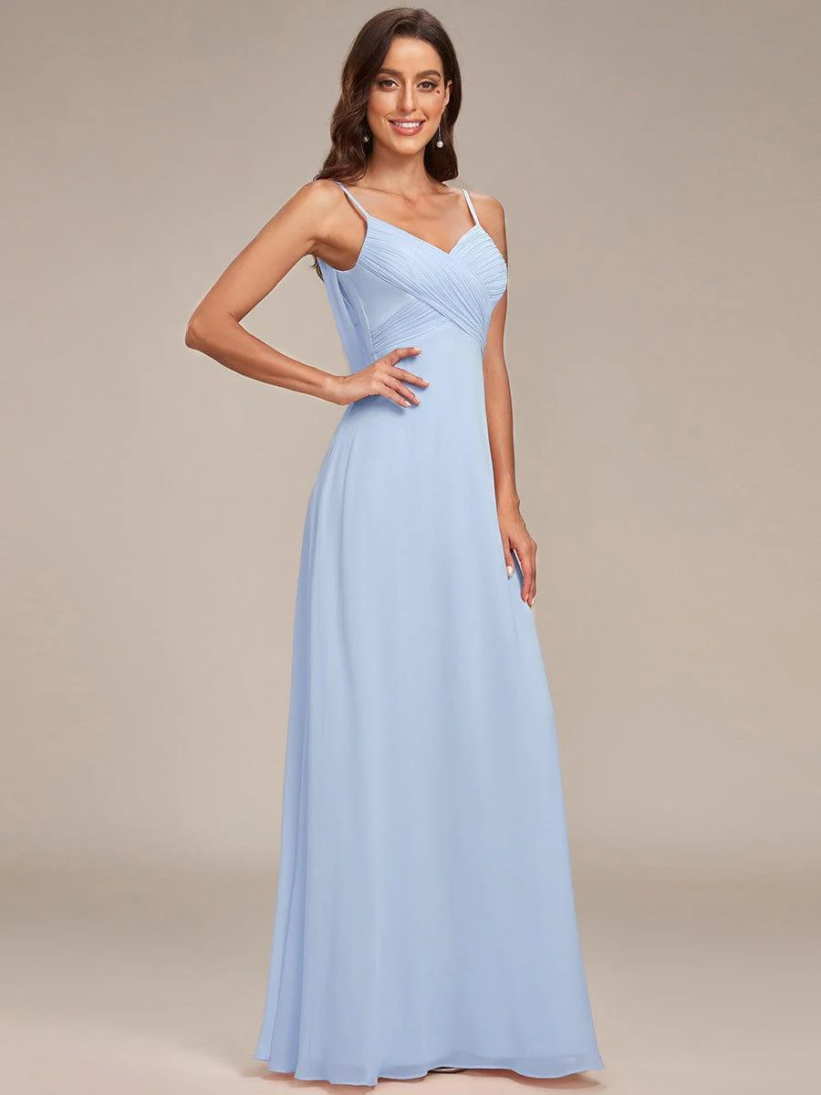 ever NOVA|Sweetheart Draped Back Floor Length Bridesmaid Dress - Image 57