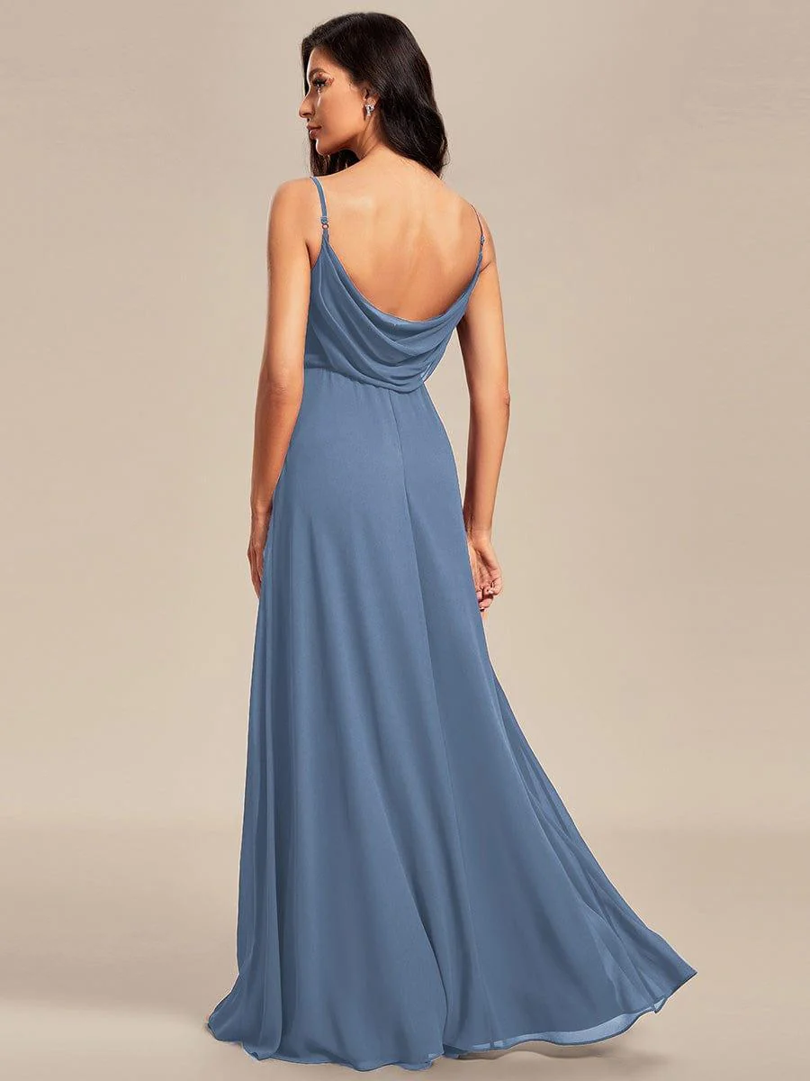 ever NOVA|Sweetheart Draped Back Floor Length Bridesmaid Dress - Image 60