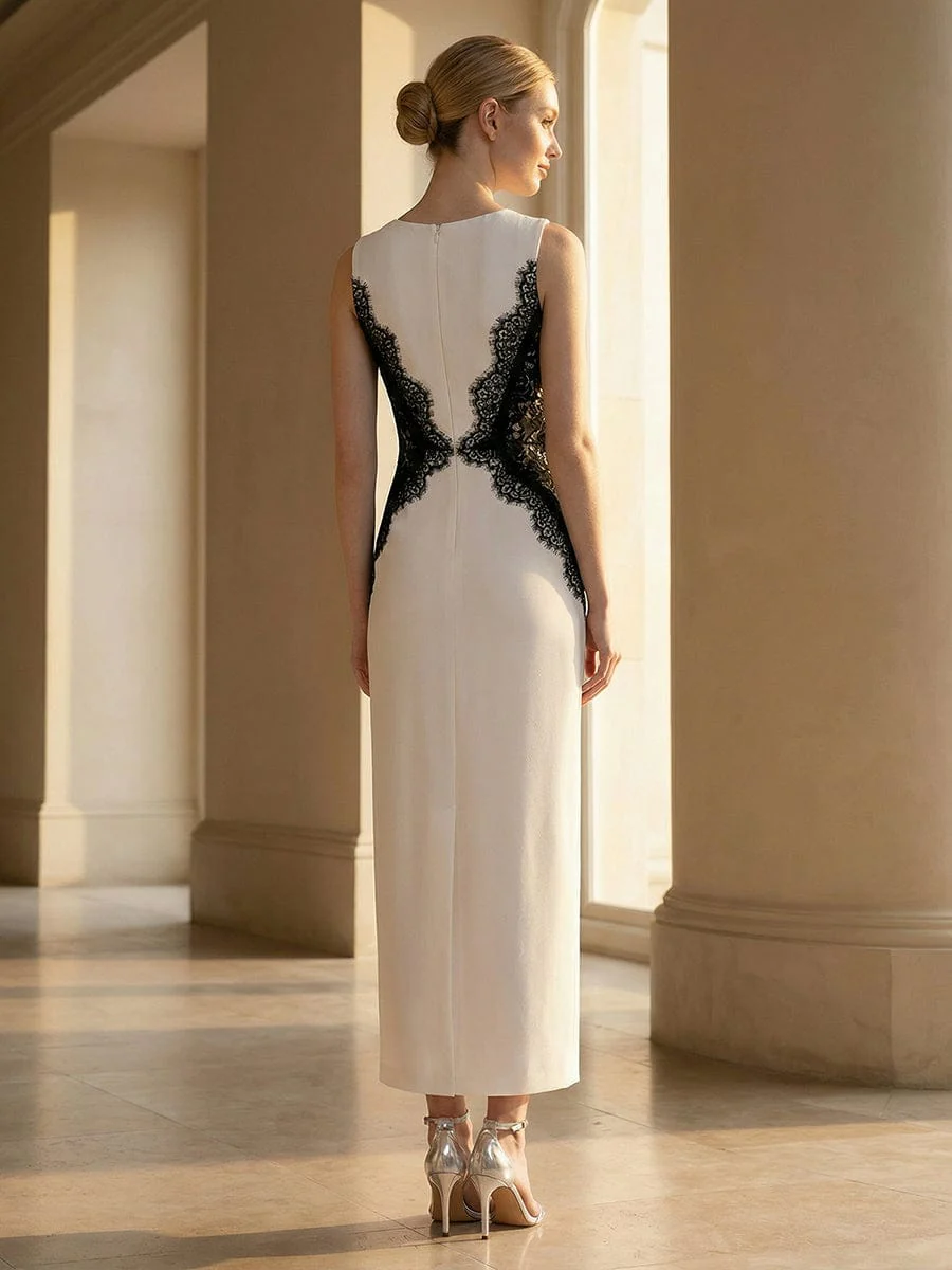 ever IVORY|Cut-Out Detail Knit Sleeveless Dress - Image 16