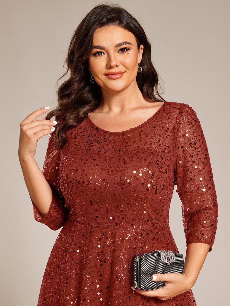 ever SIENNA|Dazzling Sequin A-Line Midi Mother of the Bride Dress with Long Sleeves - Image 53