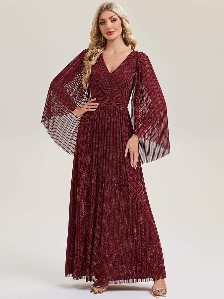 ever ISLA|Deep V-Neck Batwing Sleeve Maxi Dress