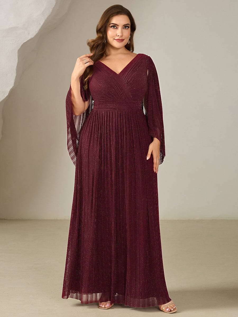 ever ISLA|Deep V-Neck Batwing Sleeve Maxi Dress - Image 10