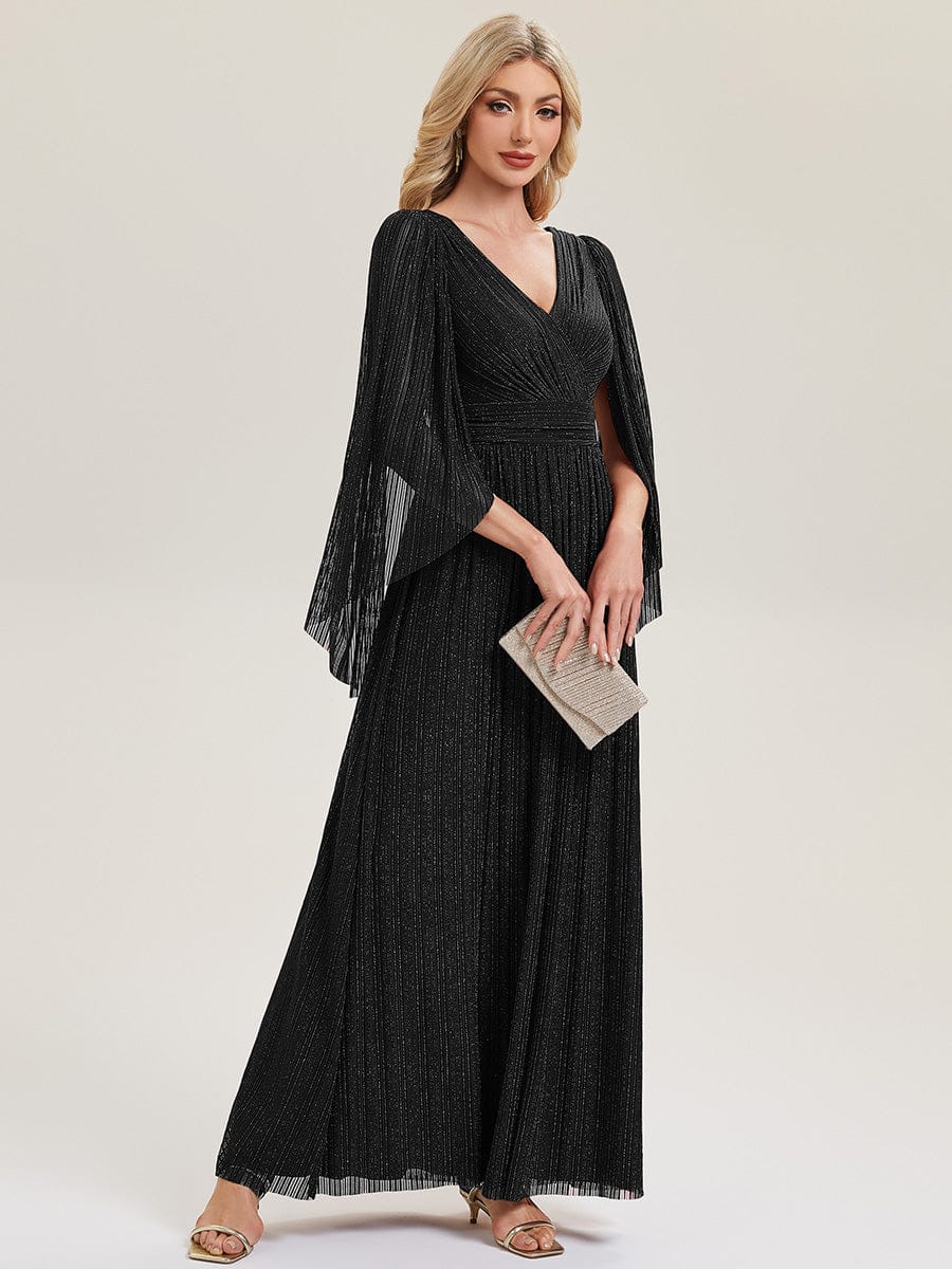 ever ISLA|Deep V-Neck Batwing Sleeve Maxi Dress - Image 14