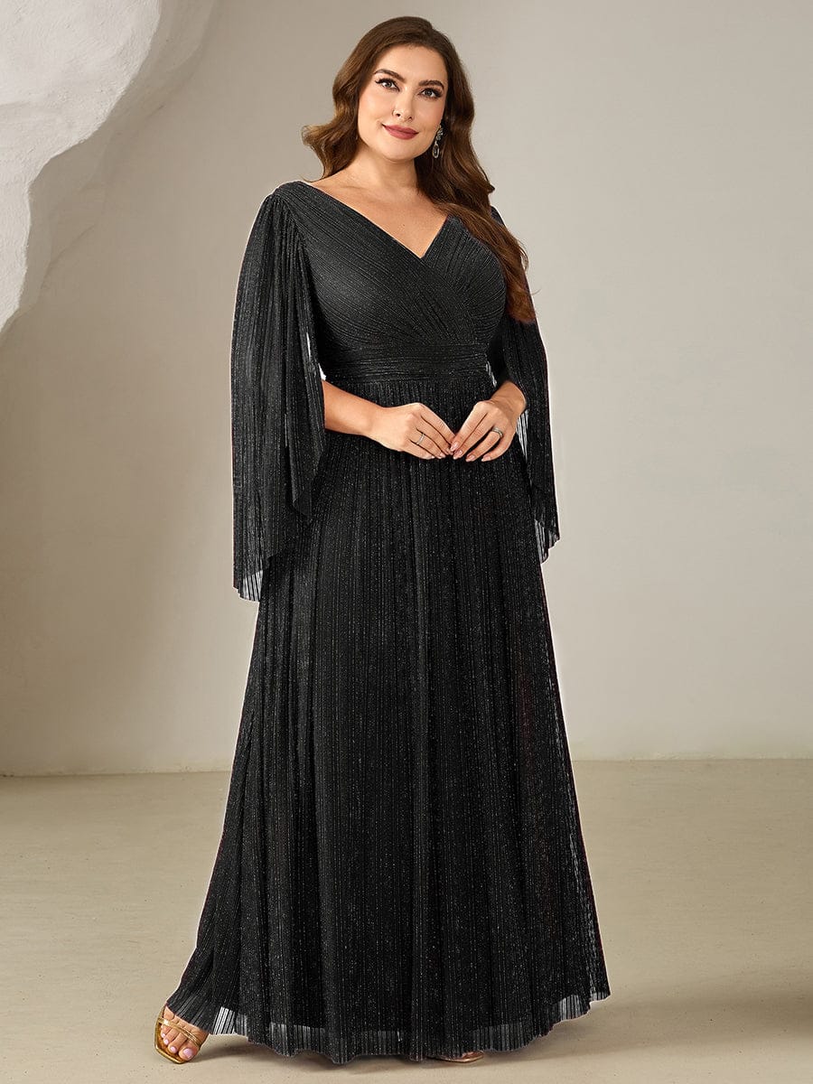 ever ISLA|Deep V-Neck Batwing Sleeve Maxi Dress - Image 19