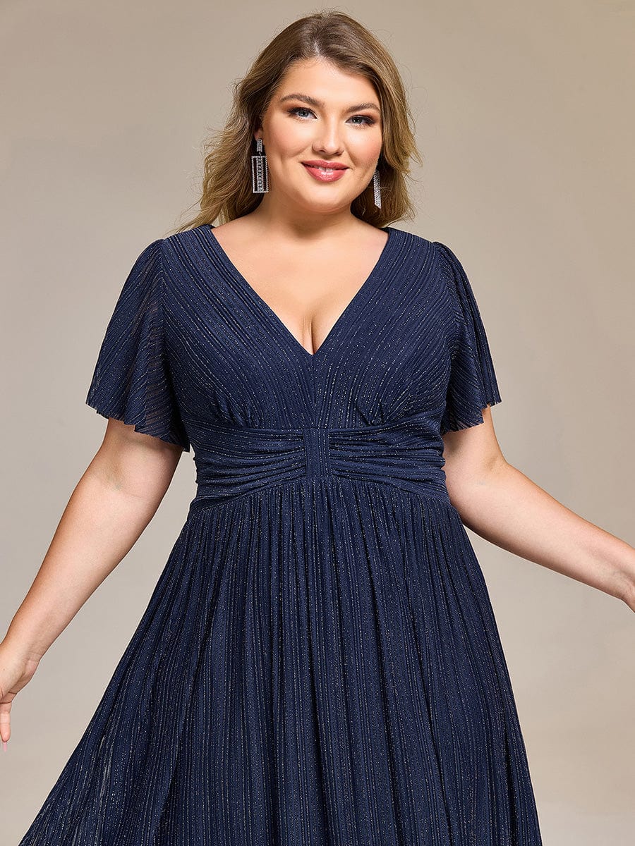 Plus Size Glitter Midi Evening Dress - Image 10