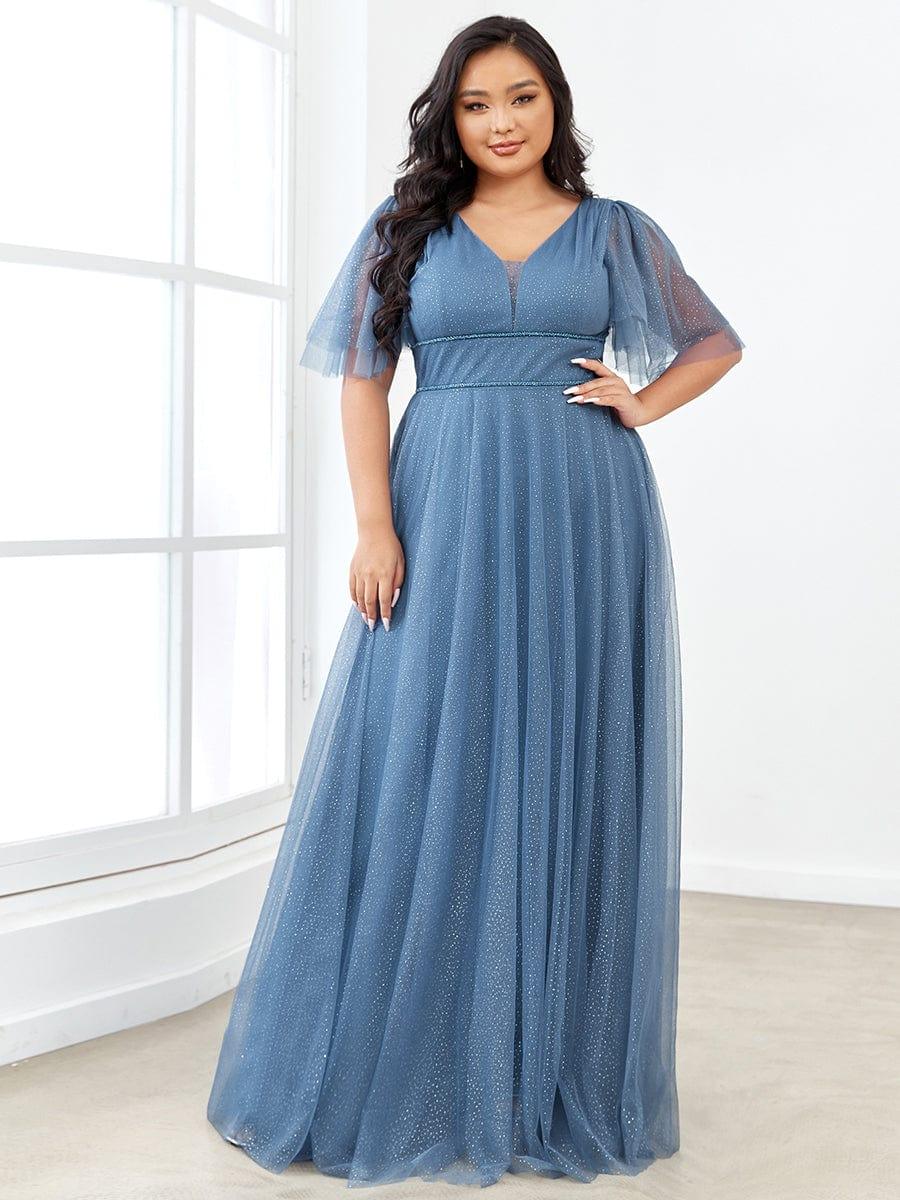 Dusty Blue Concert Dresses - Image 34
