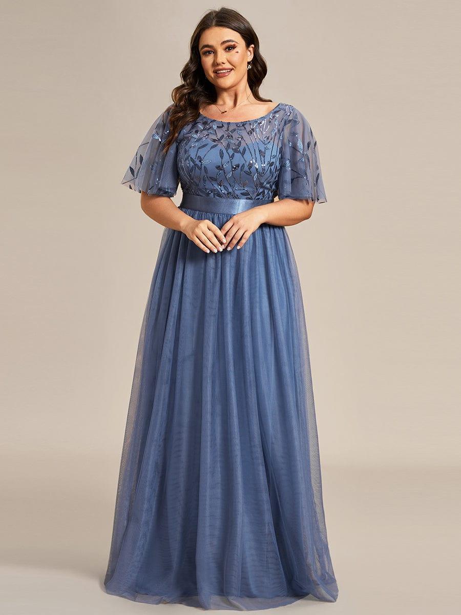 Dusty Blue Concert Dresses - Image 54