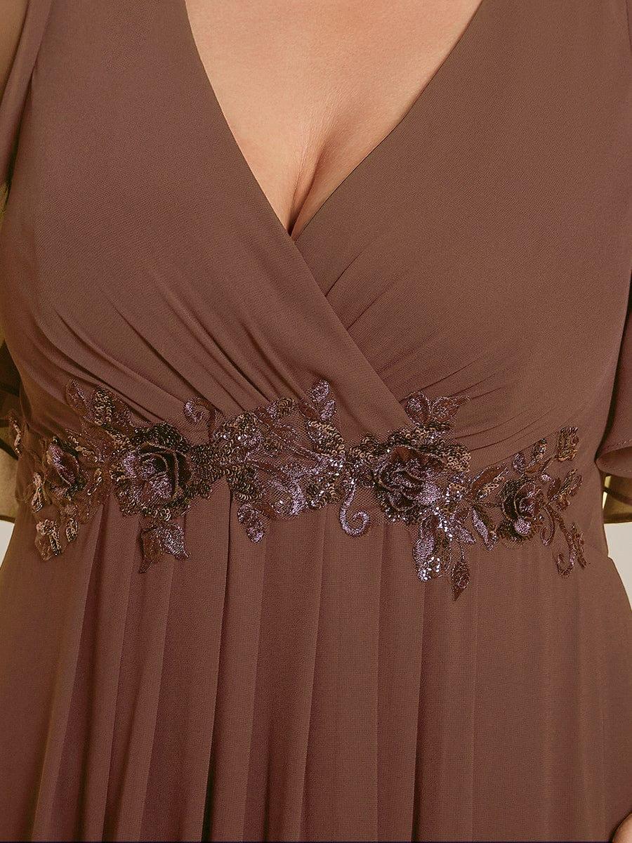 ever IVYROSE | Chiffon Applique Mother of the Bride Dress with Flutter Sleeves - Image 106