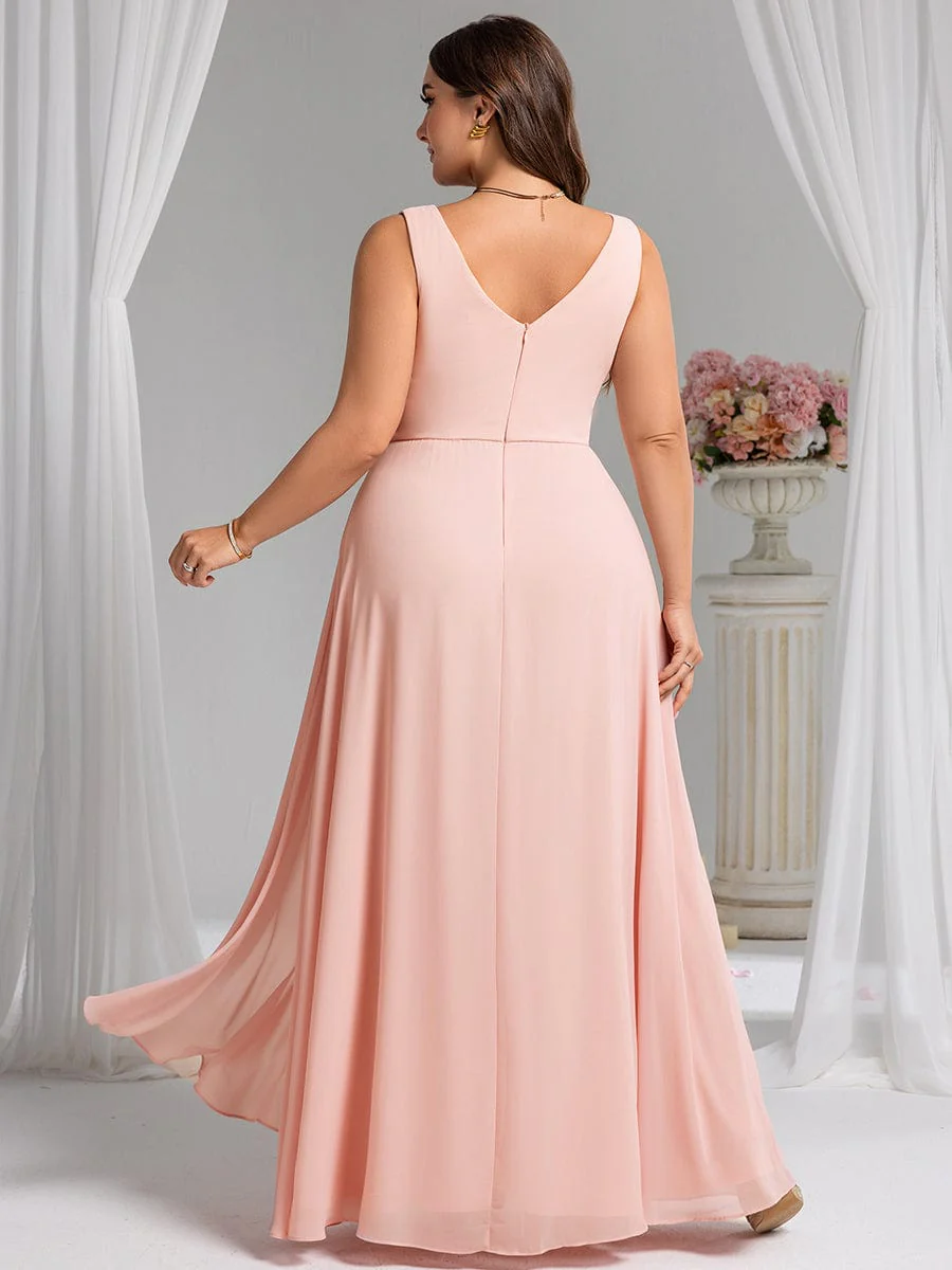 Elegant Side Slit Bridesmaid Dress - Image 19