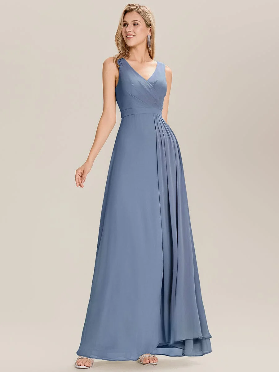 Elegant Side Slit Bridesmaid Dress - Image 47