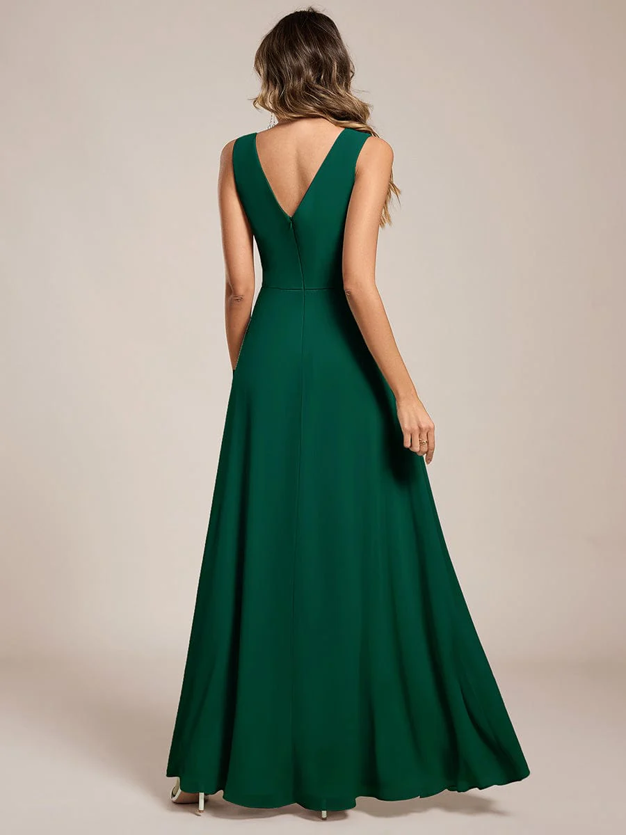 Elegant Side Slit Bridesmaid Dress - Image 87