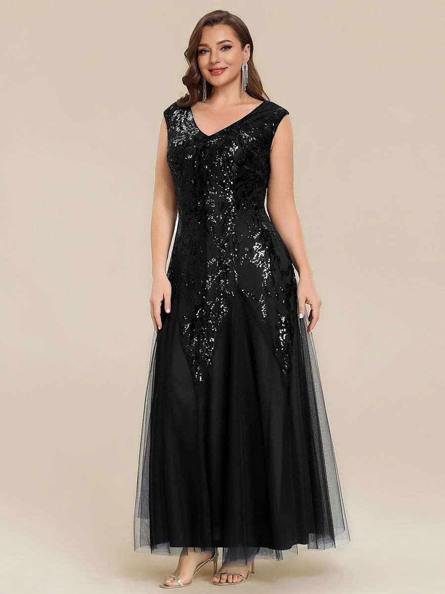 ever FREYA|Embroidered Sequin Cap Sleeve Dress - Image 15