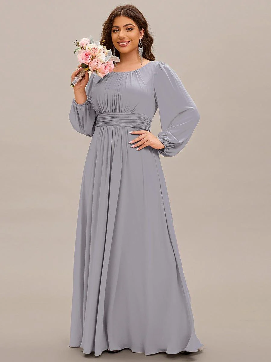 ever CELESTE|Chiffon Long Sleeve Floor Length Mother of The Bride Dress - Image 121