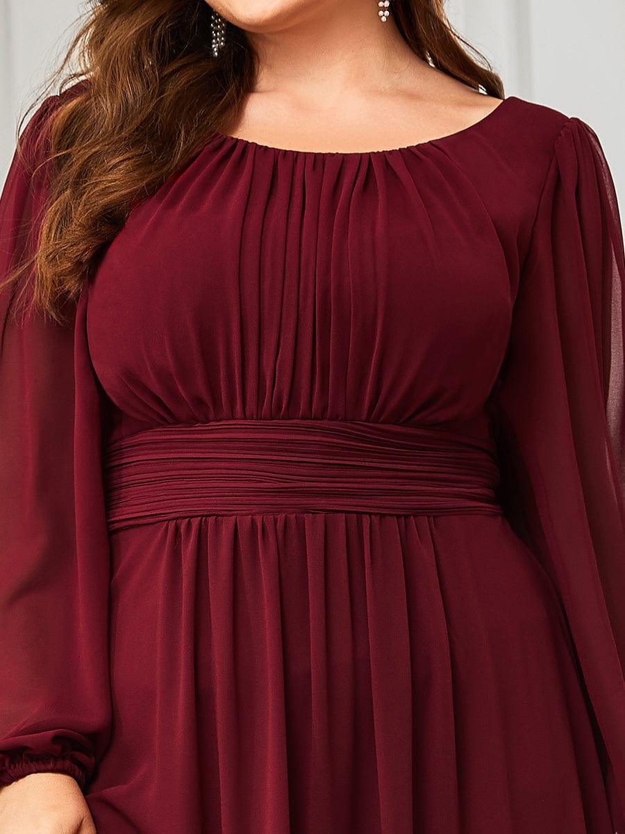 ever CELESTE|Chiffon Long Sleeve Floor Length Mother of The Bride Dress - Image 27