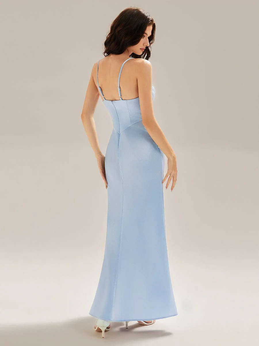 ever HARVEY|Flowing Ribbons Satin Evening Dress - Image 2