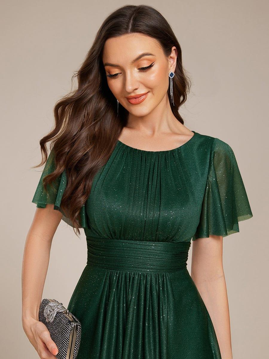ever CLARYN|Glitter Round Neck Midi Evening Dress - Image 15