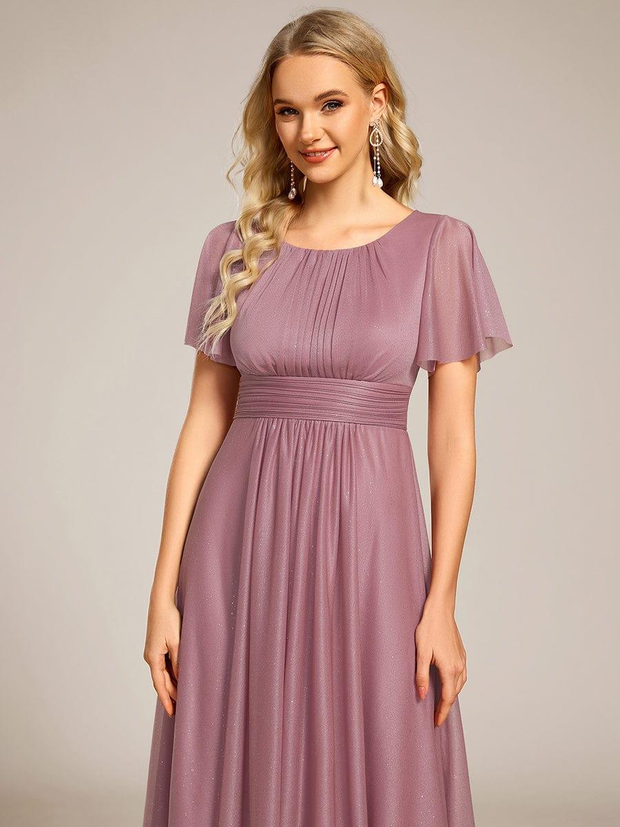 ever CLARYN|Glitter Round Neck Midi Evening Dress - Image 33