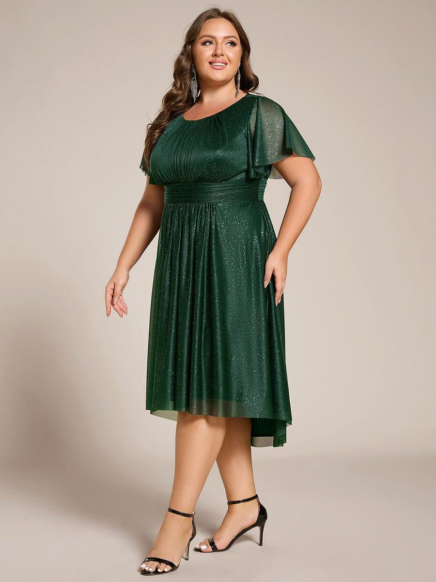 ever CLARYN|Glitter Round Neck Midi Wedding Guest Dress - Image 22