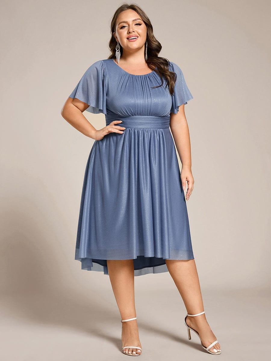 ever CLARYN|Glitter Round Neck Midi Wedding Guest Dress - Image 28