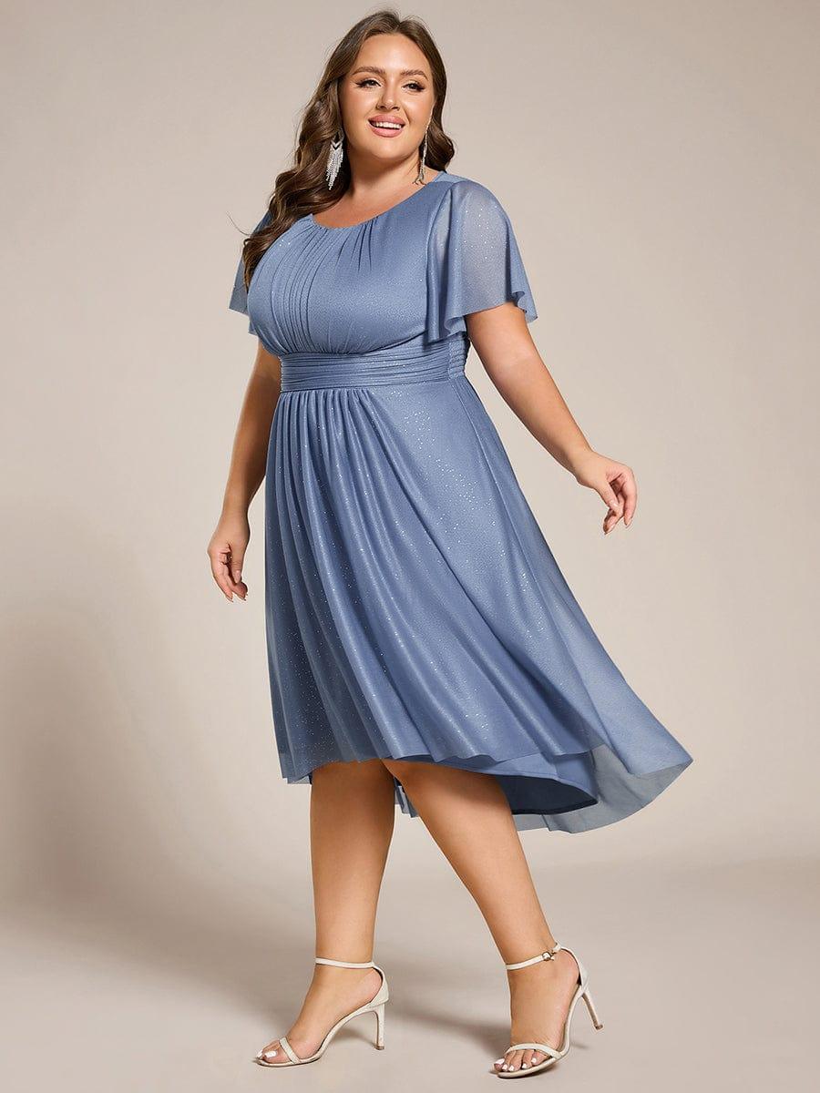 ever CLARYN|Glitter Round Neck Midi Wedding Guest Dress - Image 31