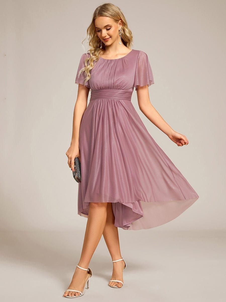 ever CLARYN|Glitter Round Neck Midi Wedding Guest Dress - Image 35