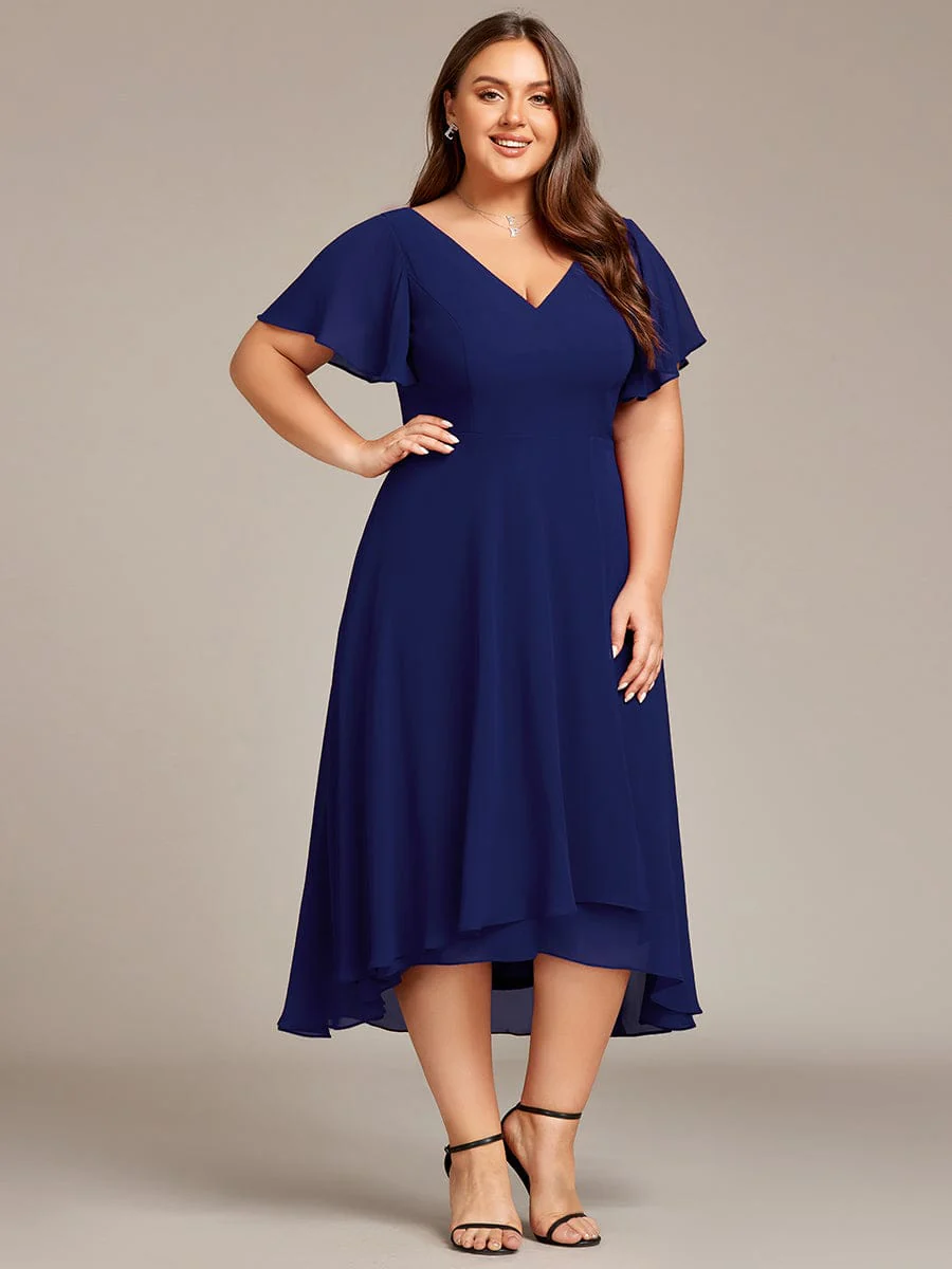 ever AALIA|High Low Chiffon Wedding Guest Dress(Final Sale) - Image 13