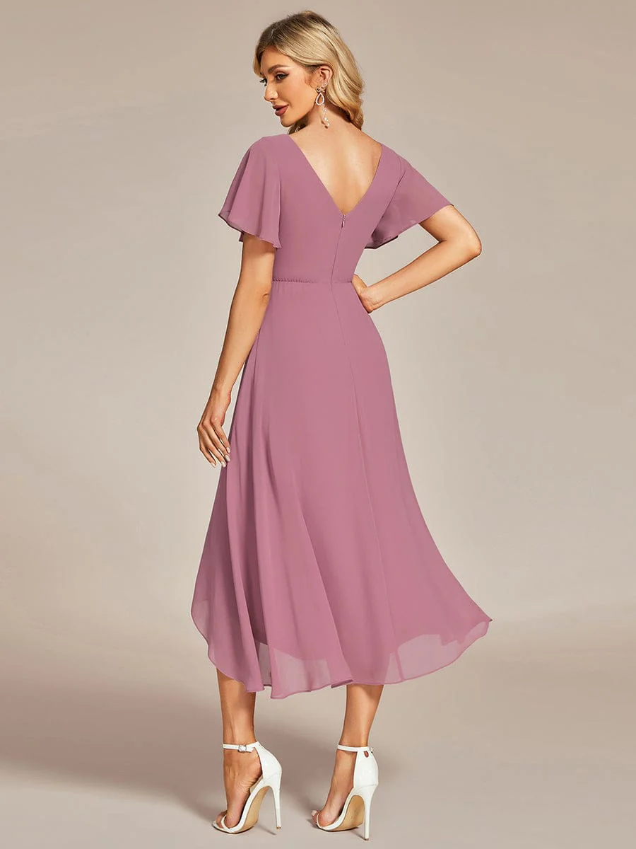 ever AALIA|High Low Chiffon Wedding Guest Dress(Final Sale) - Image 17