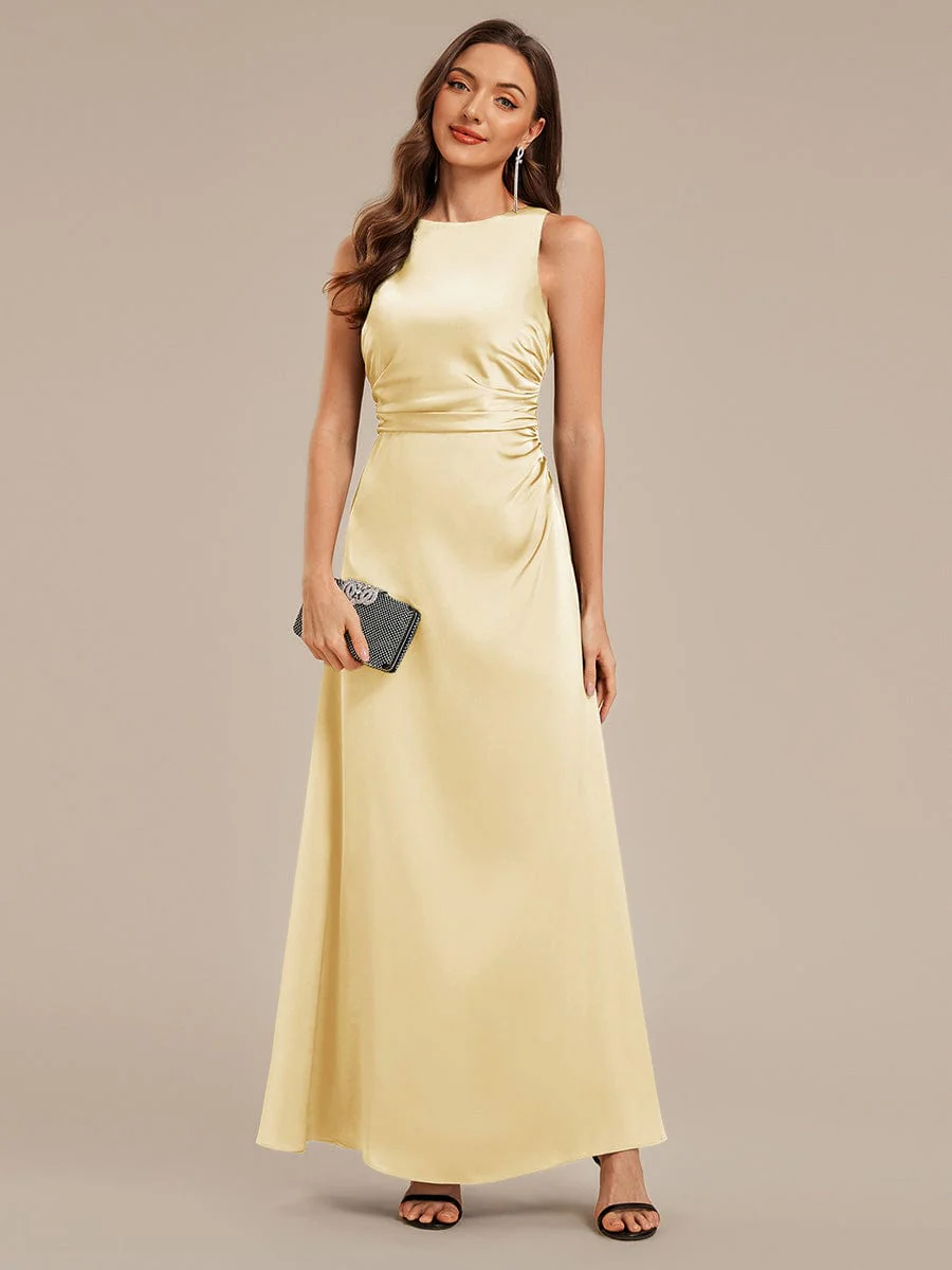 ever VALENCIA|High Neck Backless Satin Evening Dress - Image 20